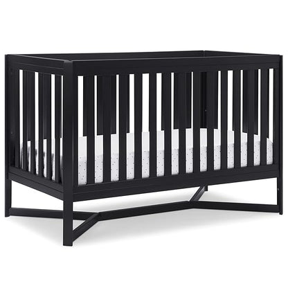 Delta Children Tribeca 4-in-1 Baby Convertible Crib, Midnight Grey - LeafyLoom