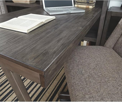 Signature Design by Ashley Raventown Urban 60" Home Office Desk, Weathered Brown - LeafyLoom