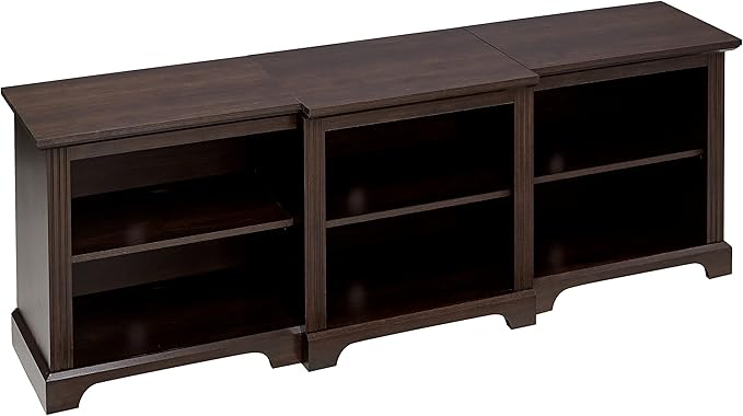 Rockpoint 70inch Modern TV Stand Storage Media Console Entertainment Center for TVs up to 80,Espresso - LeafyLoom