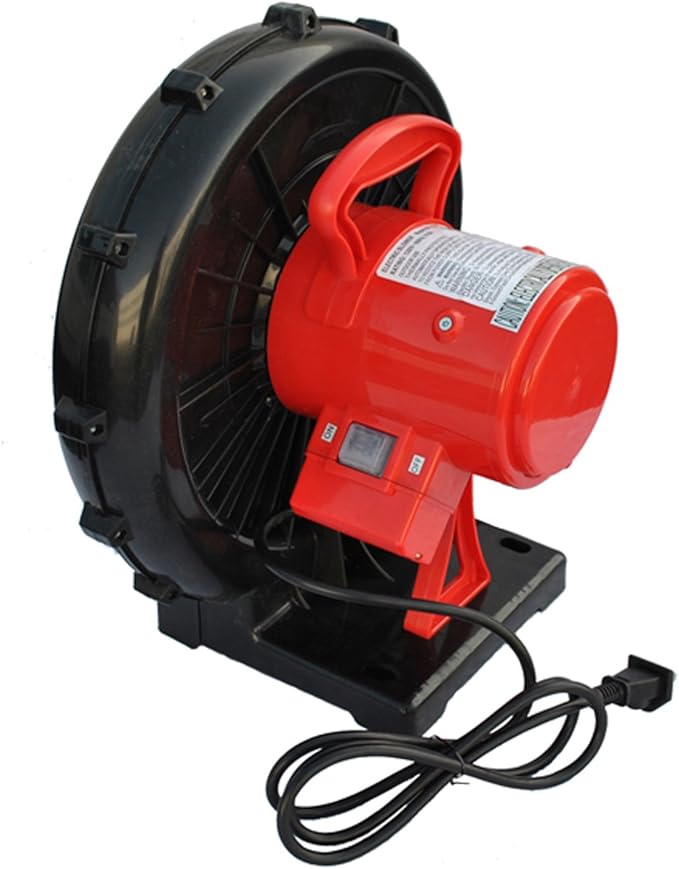 XPOWER BR-252A 1 HP Indoor/Outdoor Inflatable Blower Fan for Bounce Houses and Movie Screens, with Weather-Resistant Switch, Safety Certified - LeafyLoom