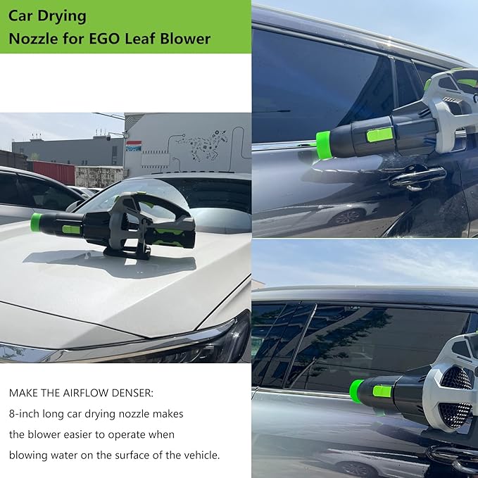 Car Drying Nozzle for EGO Leaf Blower - for EGO Power+ 530 575 580 615 650 765 Leaf Blower (Car Drying Nozzle/Car Wash Towel 16x16 in*2) - LeafyLoom