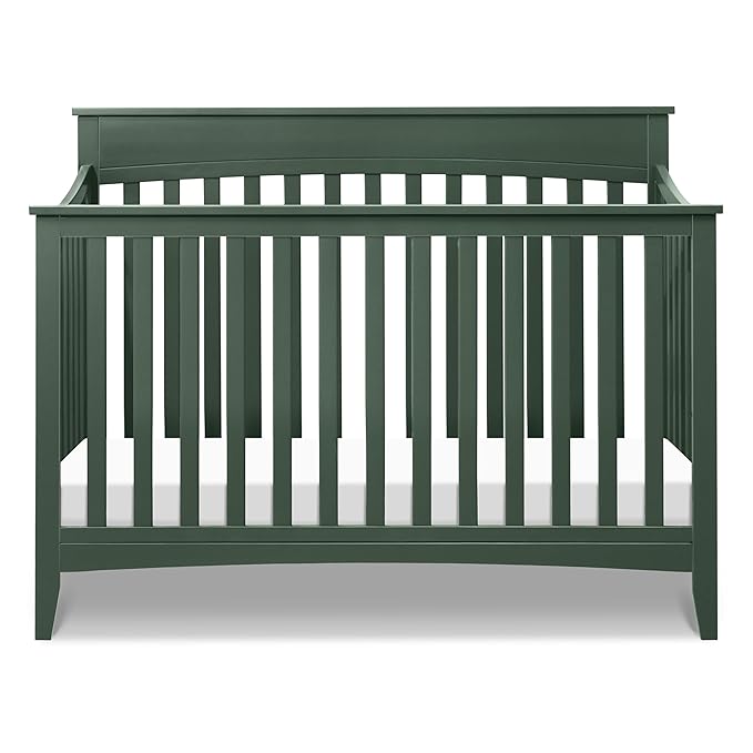 DaVinci Grove 4-in-1 Convertible Crib in Forest Green, Greenguard Gold Certified - LeafyLoom