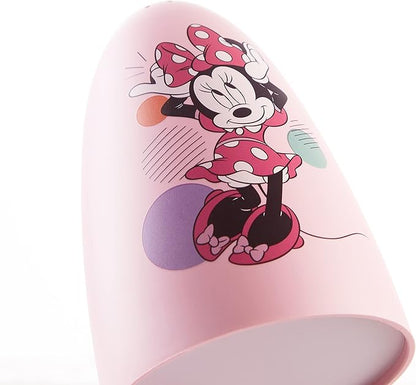 Idea Nuova Disney Minnie Mouse Switch Operated LED Task Table and Desk Lamp with Charging Outlet - LeafyLoom