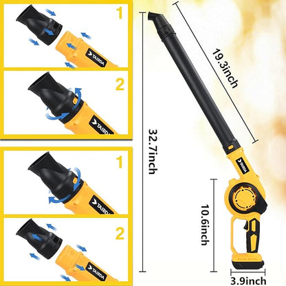 Cordless Leaf Blower for Dewalt 20V Max Battery (NO Battery), 200MPH Mini Leaf Blower with 3 Variable Speed, Electric Handheld Leaf Blower for Yard Care,Patio,Porch,Workbench Clean (Bare Tool) - LeafyLoom