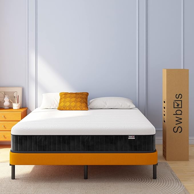 Twin Mattress, 10 Inch Memory Foam Single Bed Mattress with Innerspring Hybrid Mattress in a Box Pressure Relief & Supportive Twin Size Mattress - LeafyLoom