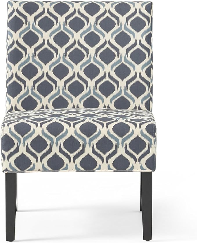 Christopher Knight Home Kassi Fabric Accent Chairs, 2-Pcs Set, Blue / Navy - LeafyLoom