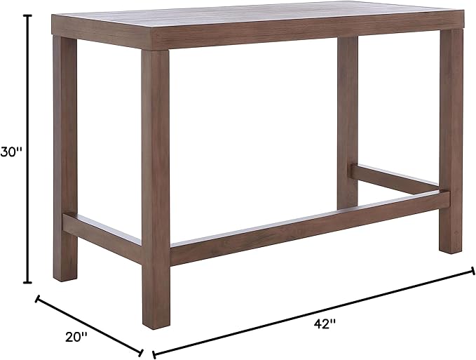 SAFAVIEH Home Collection Graylyn Farmhouse Brown Desk, Medium - LeafyLoom