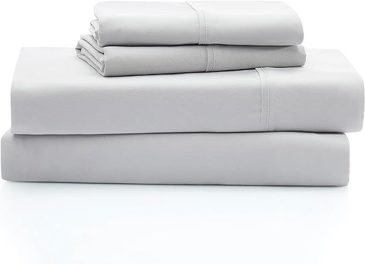 UGG 11794 Alahna Full Bed Sheets and Pillowcases 4-Piece Set Sleep in Luxury Machine Washable Deep Pockets Wrinkle-Resistant Breathable Cozy Comfort Silky Cooling Sheets, Full, Stone - LeafyLoom