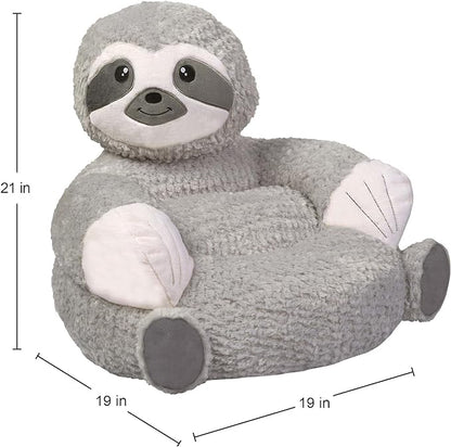 Trend Lab Sloth Toddler Chair Plush Character Kids Chair Comfy Furniture Pillow Chair for Boys and Girls, 21 x 19 x 19 inches - LeafyLoom