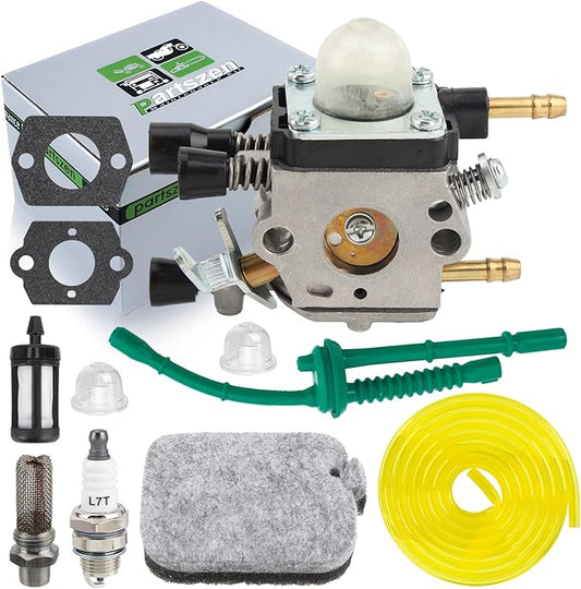 BG55 Carburetor for BG45 BG65 BG85 BG55 Blower for C1Q-S68,C1Q-S68G,C1Q-S68D, C1Q-S68E, C1Q-S64 Carburetor Carb with Air Filter Fuel Filter Spark Plug Muffler Stub Spark Arrestor - LeafyLoom