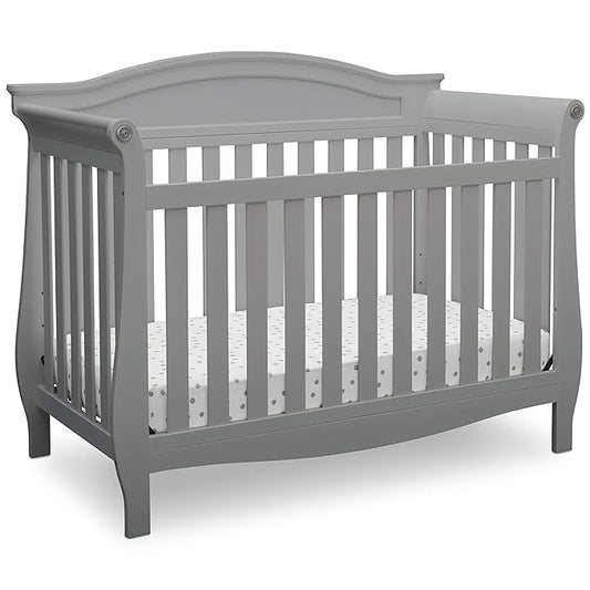 Delta Children Lancaster 4-in-1 Convertible Baby Crib, Grey - LeafyLoom