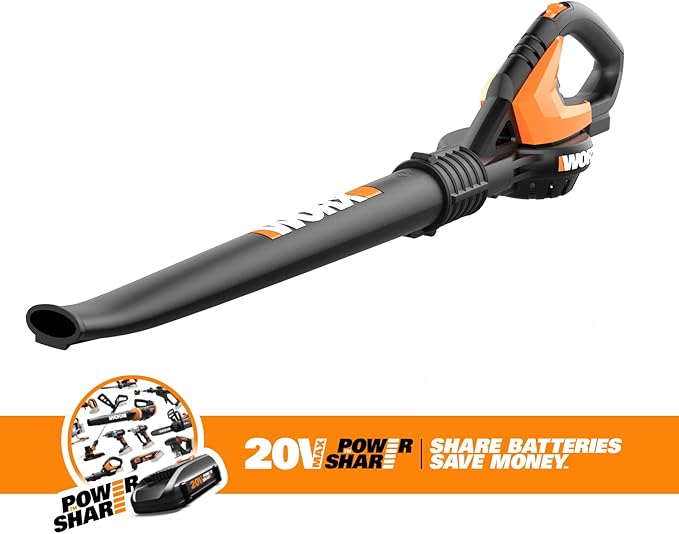 Worx WG545.9 20V Work Air Lithium Multi-Purpose Blower/Sweeper/Cleaner Tool ONLY - LeafyLoom