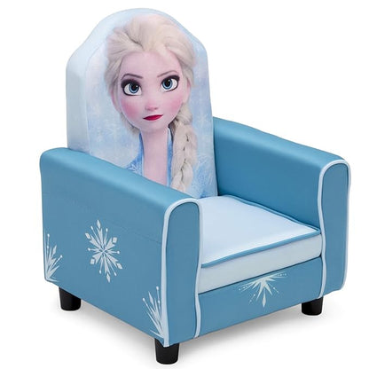 Delta Children Figural Upholstered Kids Chair, Wood, Disney Frozen II Elsa - LeafyLoom