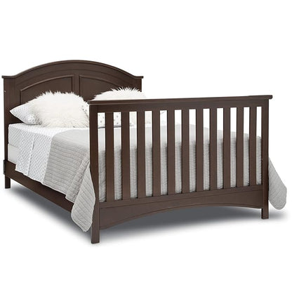 Delta Children Perry 6-in-1 Convertible Crib - Greenguard Gold Certified, Walnut Espresso - LeafyLoom