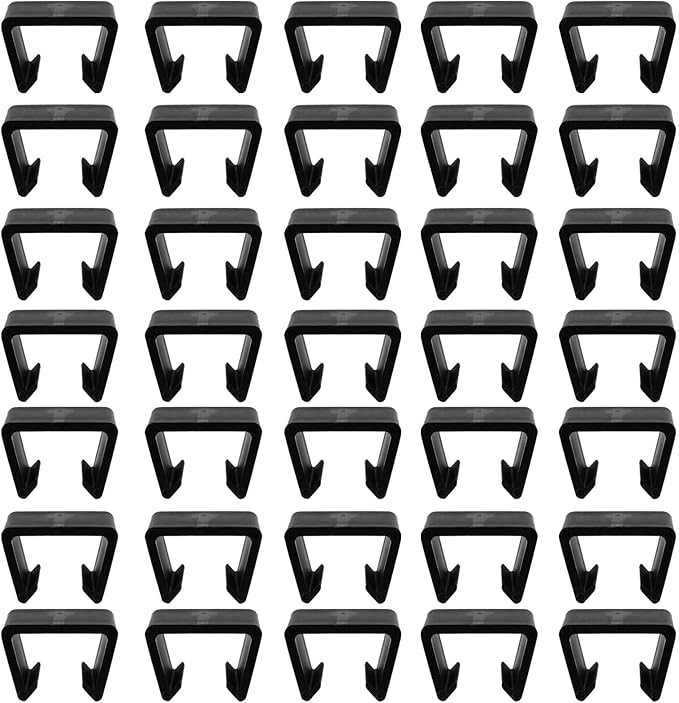 30 PCS Outdoor Furniture Clips, Patio Furniture Fasteners Outdoor Furniture Clips Wicker for Home, Patio and Outdoor Furniture, Black - LeafyLoom