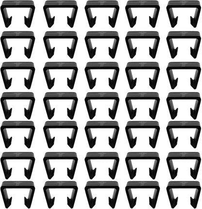 30 PCS Outdoor Furniture Clips, Patio Furniture Fasteners Outdoor Furniture Clips Wicker for Home, Patio and Outdoor Furniture, Black - LeafyLoom