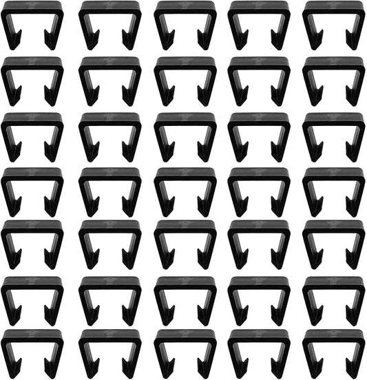 30 PCS Outdoor Furniture Clips, Patio Furniture Fasteners Outdoor Furniture Clips Wicker for Home, Patio and Outdoor Furniture, Black - LeafyLoom