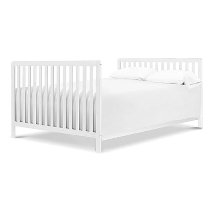 Carter's by DaVinci Colby 4-in-1 Low-Profile Convertible Crib in White, Greenguard Gold Certified - LeafyLoom