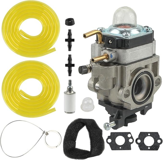 308054121 Carburetor Fits for Ryobi RY25AXB 25cc Gas Jet Fan Blower with Gasket Fuel Line Filter - LeafyLoom