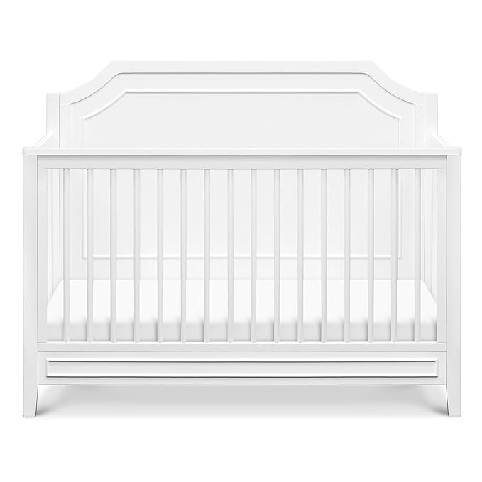 DaVinci Chloe Regency 4-in-1 Convertible Crib in White Greenguard Gold Certified - LeafyLoom