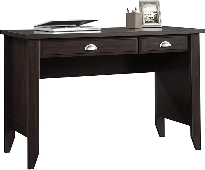 Sauder Shoal Creek Computer Desk, Jamocha Wood finish - LeafyLoom