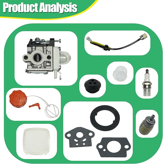 A021004700 A021000722 A021000723 New Carburetor Kits with Air Filter Fits for Echo PB-2520 Leaf Blower Replaces A021004700 A021000722 A021000723 - LeafyLoom