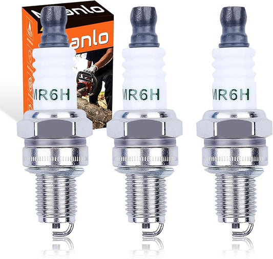 Spark Plug for Husqvarna 130BT 150BT 170BF 170BT 180BF 180BT 350BF 350BT 360BT 370BTS 380BFS 380BTS 560BFS 570BFS 570BTS 426LST 233RJ 243R 253R Backpack Blower Trimmer - LeafyLoom