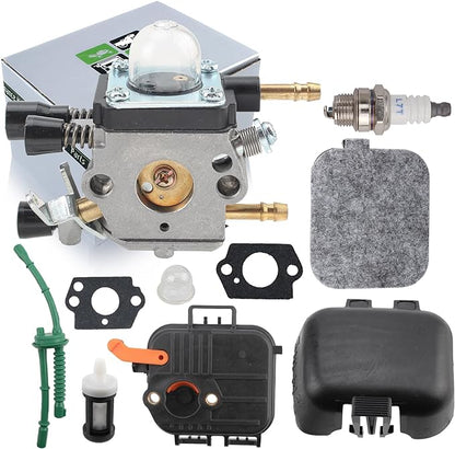 4229 120 0606 Carburetor for Sthil SH85 SH55 BG55 BG85 BG45 BG46 BG65 Zama C1Q-S68 Leaf Blower Parts with Air Filter Back Cover Tune Up Kit - LeafyLoom