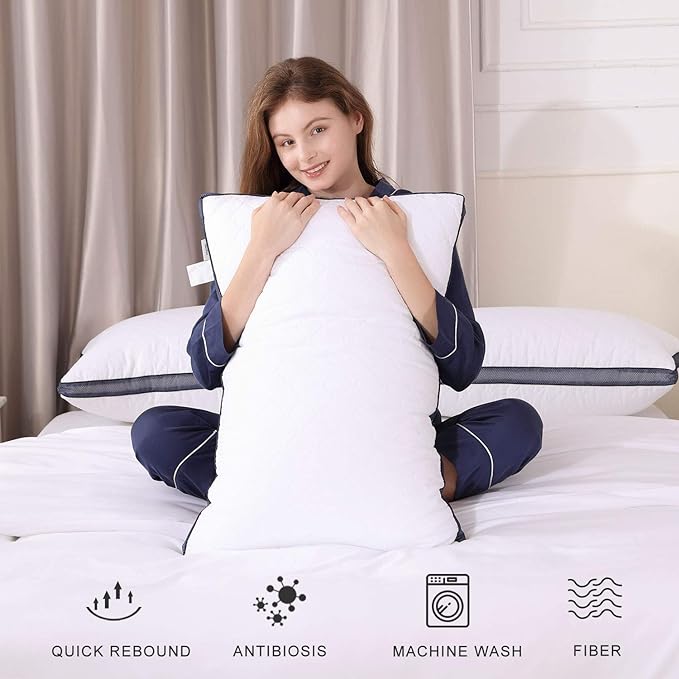 Pillows for Sleeping, Luxury Hotel Pillow,Bed Pillows for Side and Back Sleeper(Body) - LeafyLoom