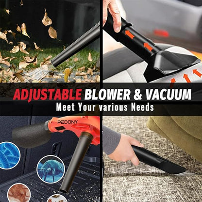 PEDONYMini Cordless Leaf Blower for Milwaukee 18V Battery, Vacuum150CFM Up to 120MPH, 2-in-1 Handle Electric Blower(Battery Not Included) - LeafyLoom