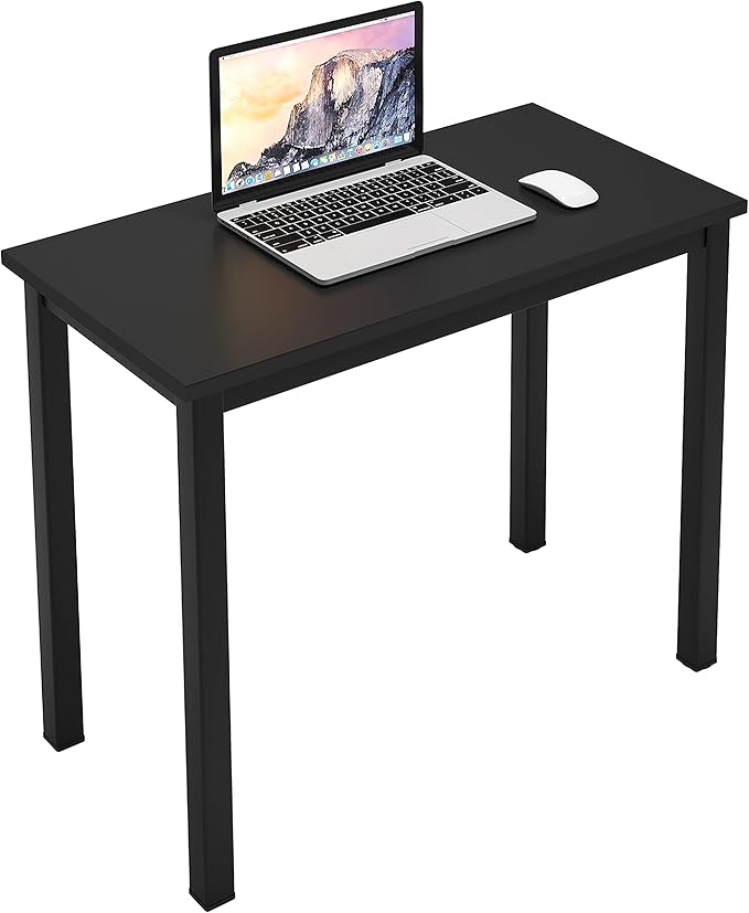 SDHYL 31.4 inch Study Computer Desk, Small Writing Desk, Modern Simple Style PC Table for Home Office, Black - LeafyLoom