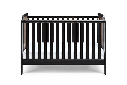 Suite Bebe Brees Convertible Island Crib in Black & Vintage Walnut - LeafyLoom