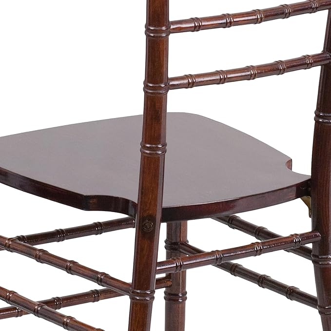 Flash Furniture HERCULES Series Fruitwood Chiavari Chair, 18"D x 15.75"W x 36.25"H, Set of 1 - LeafyLoom