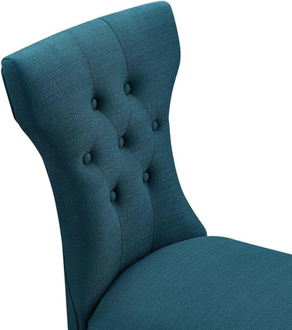 Modway Silhouette Modern Tufted Upholstered Fabric Parsons Kitchen Room, One Dining Chair, Azure - LeafyLoom