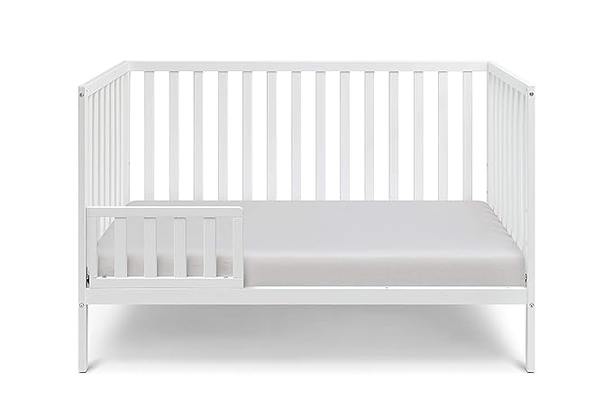 Suite Bebe Palmer 3 in 1 Convertible Crib - Quick Ship, White - LeafyLoom