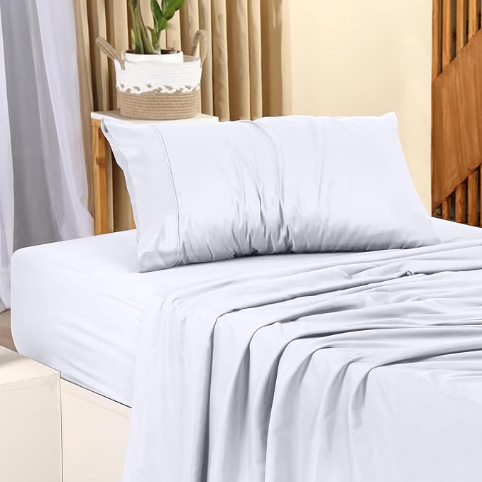 Utopia Bedding Twin XL Sheets - 3 Piece Bedding - Brushed Microfiber - Shrinkage and Fade Resistant - Easy Care (Twin XL Twin Extra Long White) - LeafyLoom