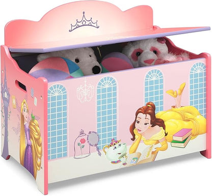 Delta Children Deluxe Toy Box, Disney Princess - LeafyLoom