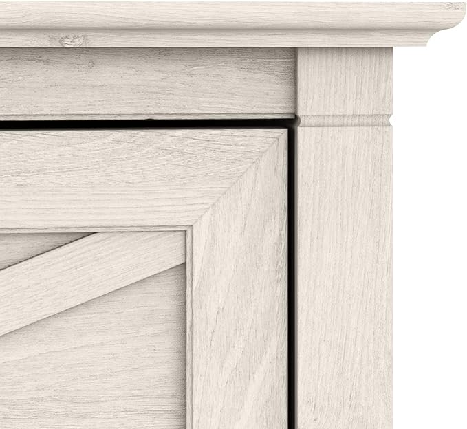 Bush Furniture Key West 2 Drawer Lateral File Cabinet in Linen White Oak | Document Storage for Home Office | Accent Chest with Drawers - LeafyLoom