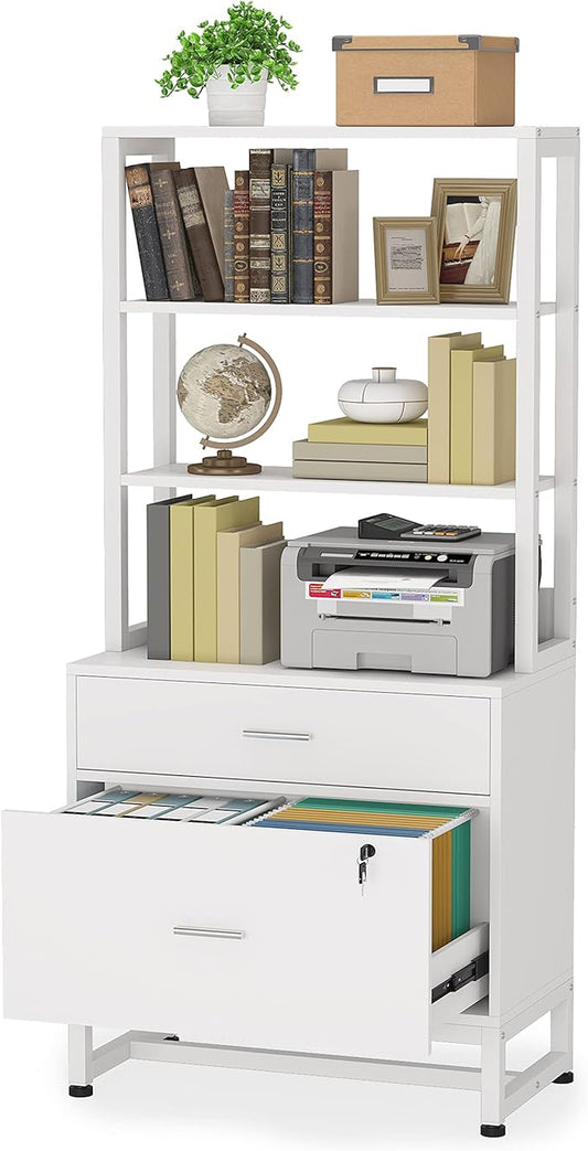 2 Drawers Vertical Office File Cabinet - LeafyLoom