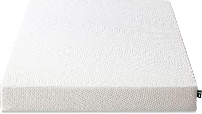 ZINUS Cooling Essential Foam Bed Mattress Conventional, Twin, White - LeafyLoom