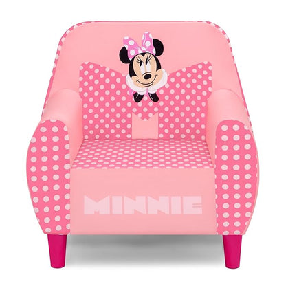 Delta Children - Disney Minnie Mouse Foam Chair for Kids, Pink - LeafyLoom