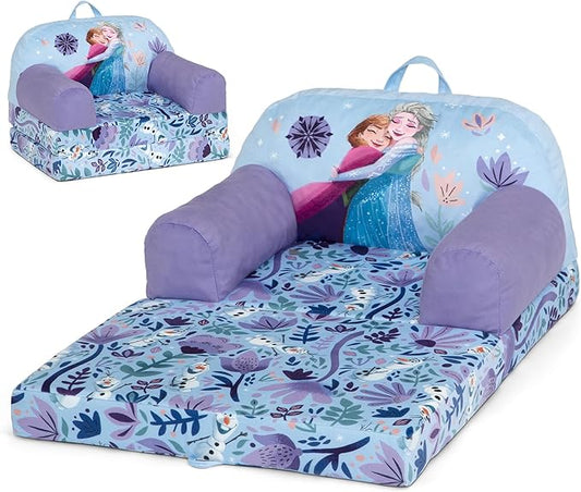 Delta Children Cozee Buddy Flip-Out Kids Chair, Disney Frozen - LeafyLoom