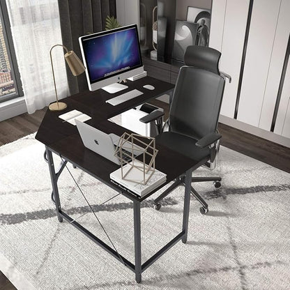 L Shaped Desk, Large L Shaped Computer Desk Office Desk, 59+59 inch L Shaped Gaming Desk with CPU Stand, Sturdy Corner Gaming Desk Writing Desk L Shaped Workstation Desks for Home Office Corner - LeafyLoom