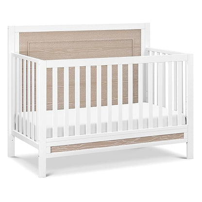 Carter's by DaVinci Radley 4-in-1 Convertible Crib in White & Coastwood, Greenguard Gold Certified - LeafyLoom