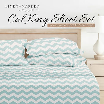 Linen Market 3 Piece Twin Bedding Sheet Set (Turquoise Arrow) - Sleep Better Than Ever with These Ultra-Soft & Cooling Bed Sheets for Your Twin Size Bed - Deep Pocket Fits 16" Mattress - LeafyLoom