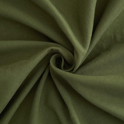 Army Green Full Size Sheet Set Extra Soft Deep Pocket Sheets Set,4 Piece Bed Fitted Sheets Fit 16 Mattress,Wrinkle,Fade,Sain Resistant Cooling Bed Sheets,Fitted Sheets,Pillowcases Set - LeafyLoom