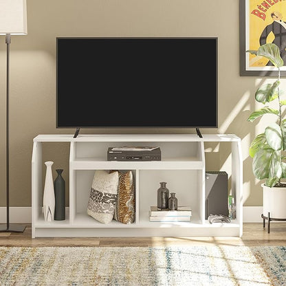 Ameriwood Home The Loft Stand for TVs up to 59", White - LeafyLoom