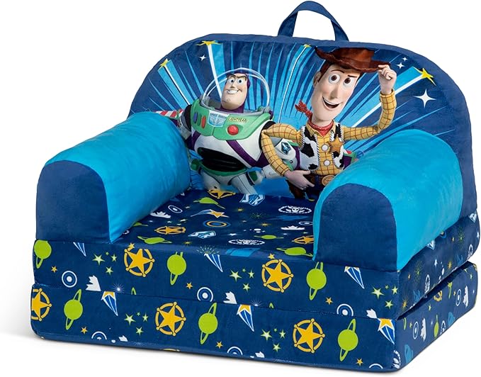 Delta Children Cozee Buddy Flip-Out Kids Chair, Toy Story - LeafyLoom