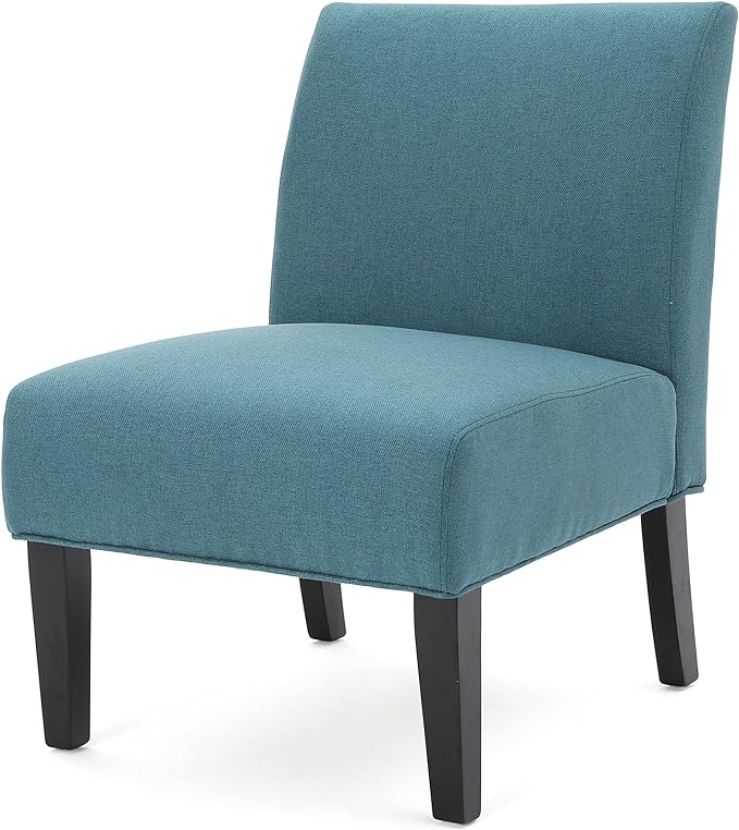 Christopher Knight Home Kassi Fabric Accent Chair, Dark Teal 29. 50”D x 22. 50”W x 32. 00”H - LeafyLoom