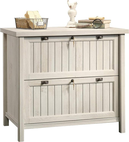 Sauder Costa Lateral File, Chalked Chestnut finish - LeafyLoom